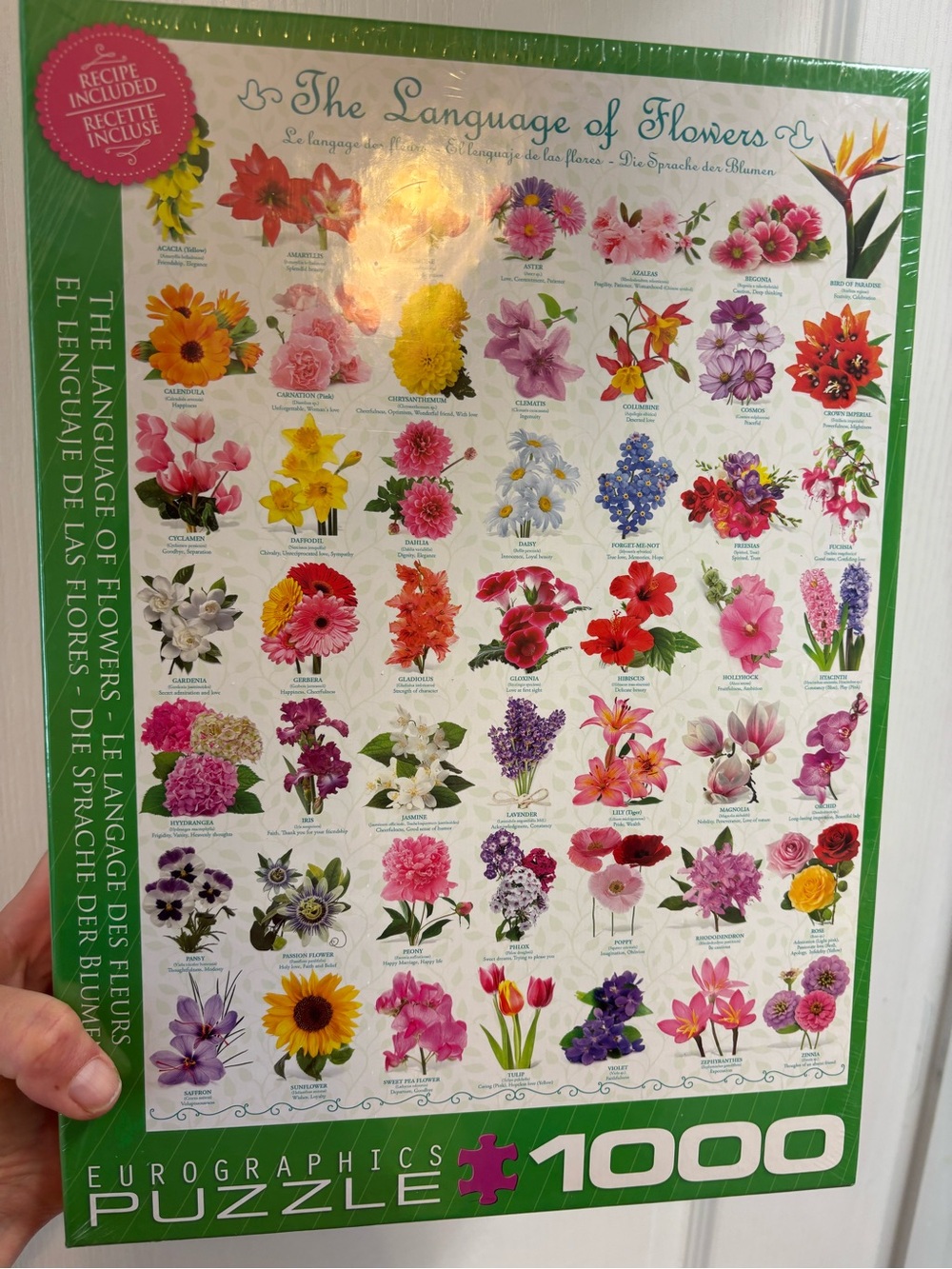 Eurographics "The Language of Flowers" 1000 Piece Puzzle